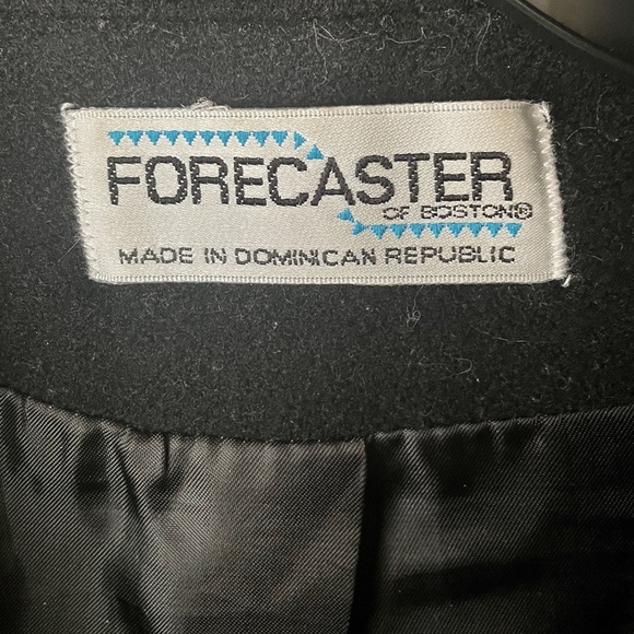 Forecaster of Boston 100% wool women’s button down coat lined pockets 8 black - Picture 5 of 9